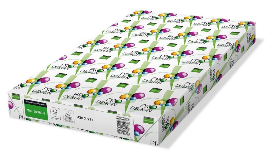 9411357 International Paper PROA390 ProDesign A3 90 gr papir for fargeprint 420 x 297 mm (500 ark)